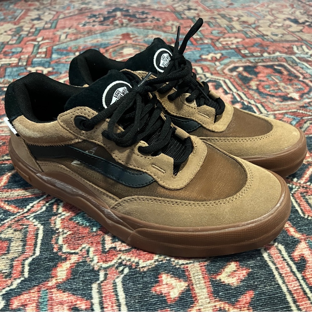 Vans Wayvee Pop Cush Waffle Cup Skate Shoes / Men's Size 9 - Tobacco Brown